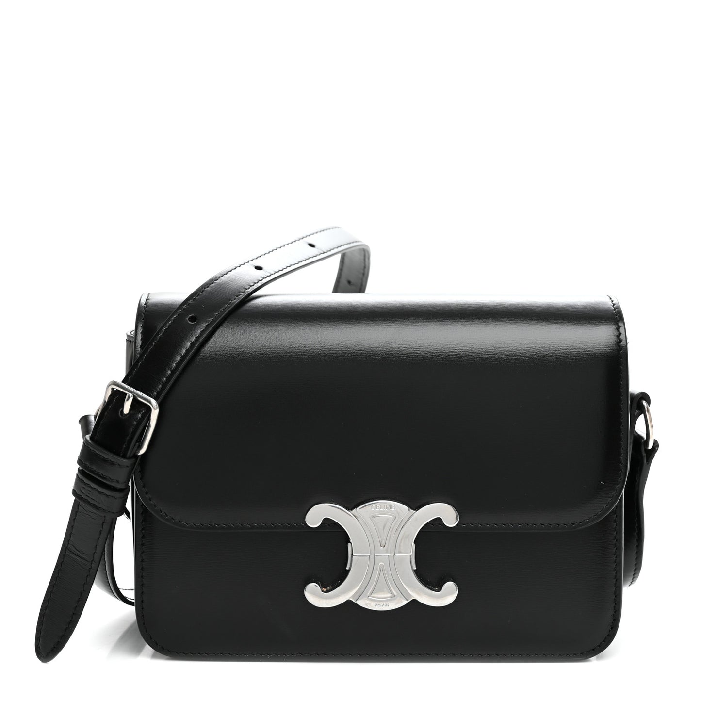 Shiny Calfskin Teen Triomphe Black