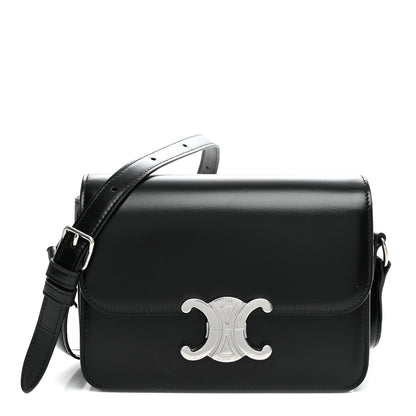 Celine Shiny Calfskin Teen Triomphe Black 1 of 11