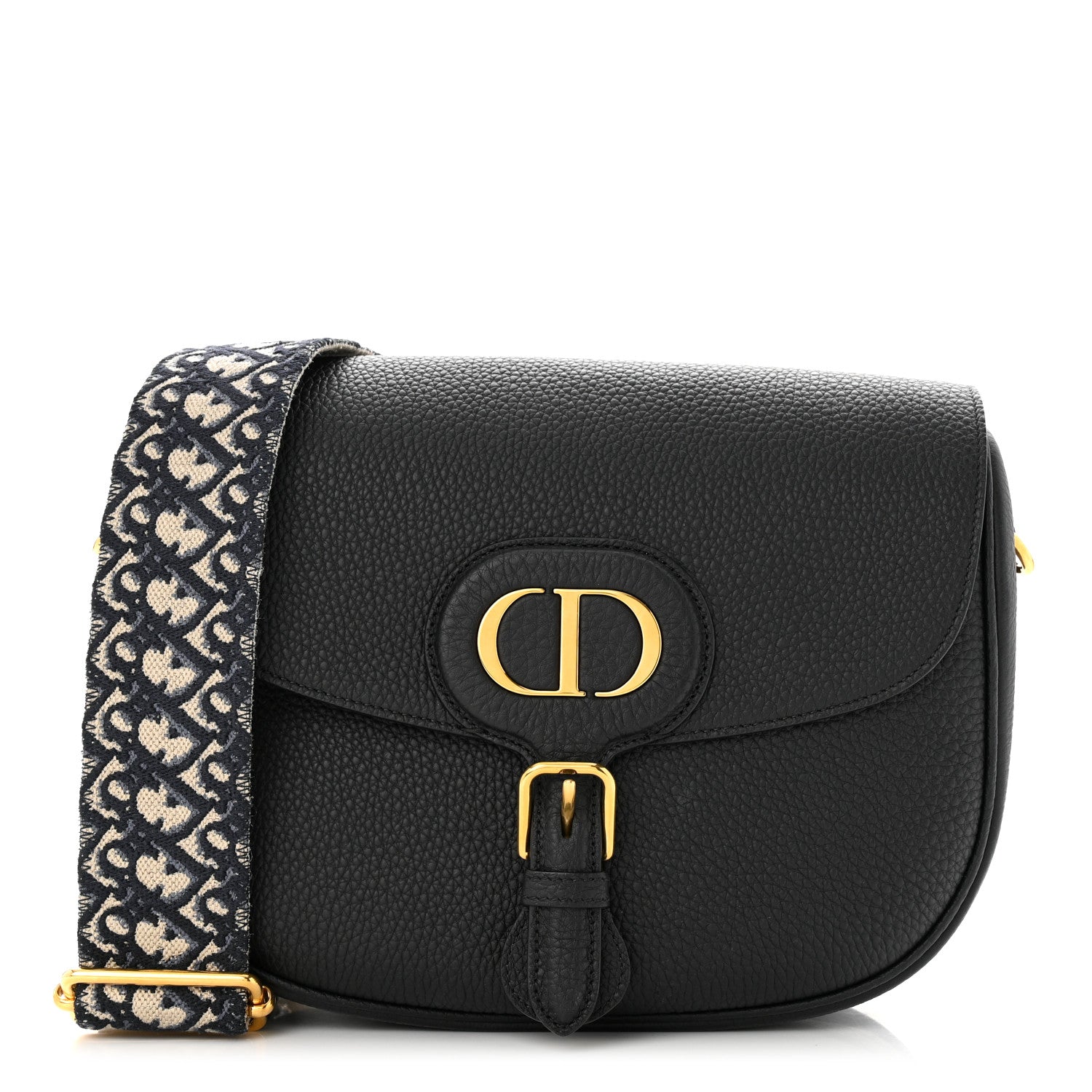 Christian Dior Grained Calfskin Large Bobby Flap Black 1 of 10