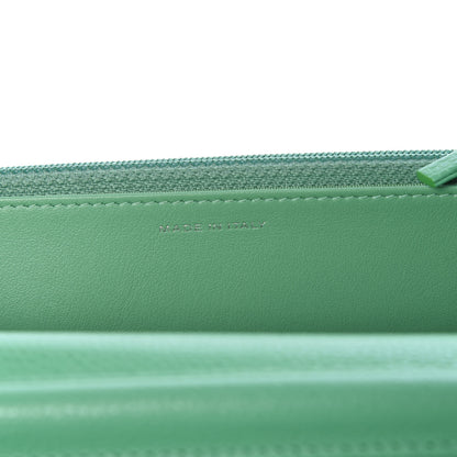 Chanel Caviar Chevron Quilted Wallet On Chain WOC Green 7 of 11