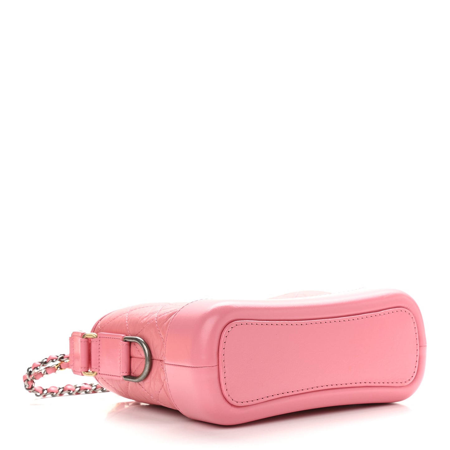 Aged Calfskin Quilted Small Gabrielle Hobo Rose