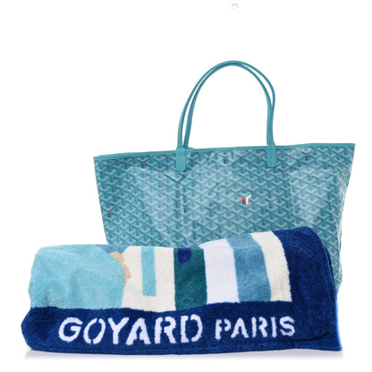 Goyard Goyardine Saint Louis GM Balise Beach Towel Set Turquoise 4 of 11