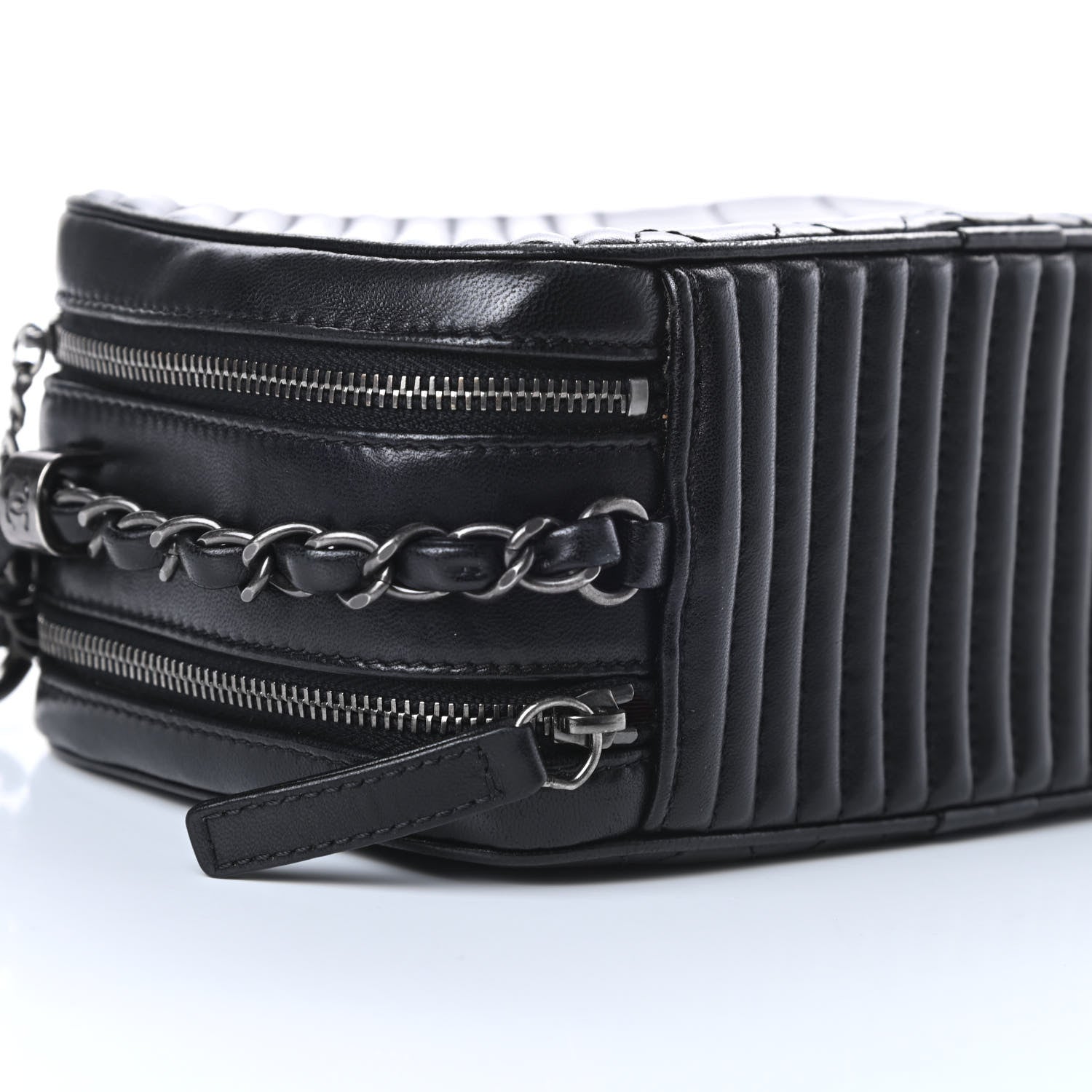Chanel Lambskin Small Coco Boy Camera Case Black 10 of 13
