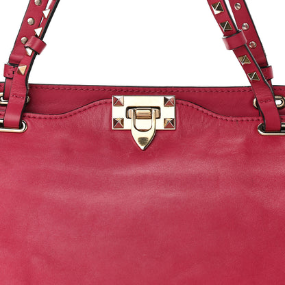 Valentino Garavani Vitello Medium Rockstud Tote Pink 6 of 14