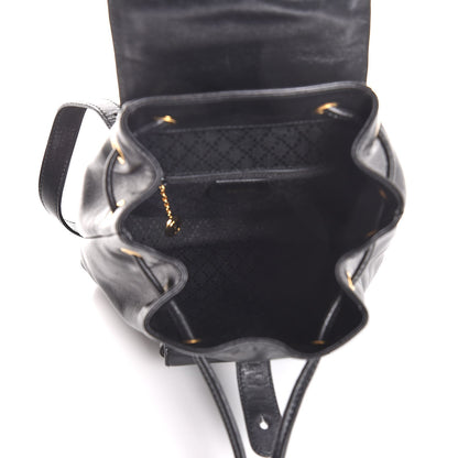 Gucci Calfskin Bamboo Backpack Black 5 of 7