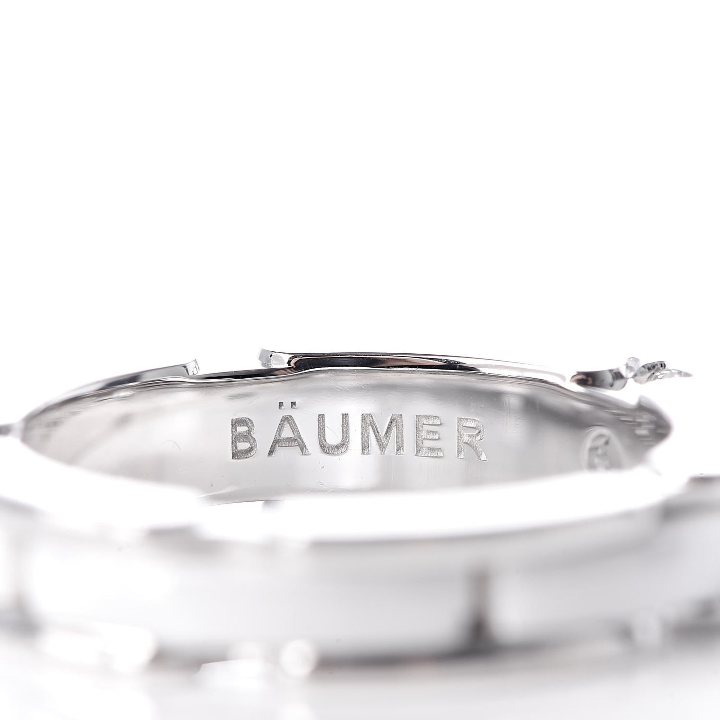 18K White Gold Ceramic Diamond Slim Ultra Ring 49 4.75 White