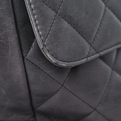Chanel Glazed Calfskin Quilted Large CC Delivery Tote Grey 17 of 18