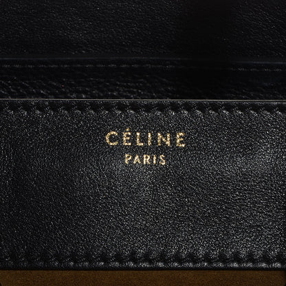 Celine Smooth Calfskin Suede Mini Bi-Color Luggage Black Olive 2 of 10