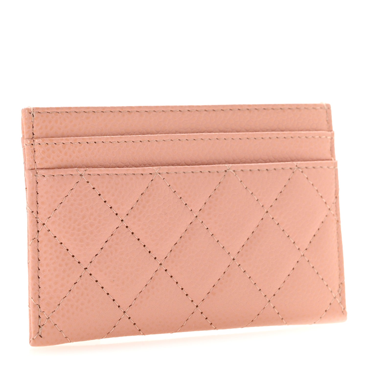 Chanel Caviar Quilted Boy Card Holder Light Pink 3 of 10