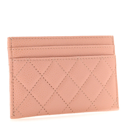 Chanel Caviar Quilted Boy Card Holder Light Pink 3 of 10