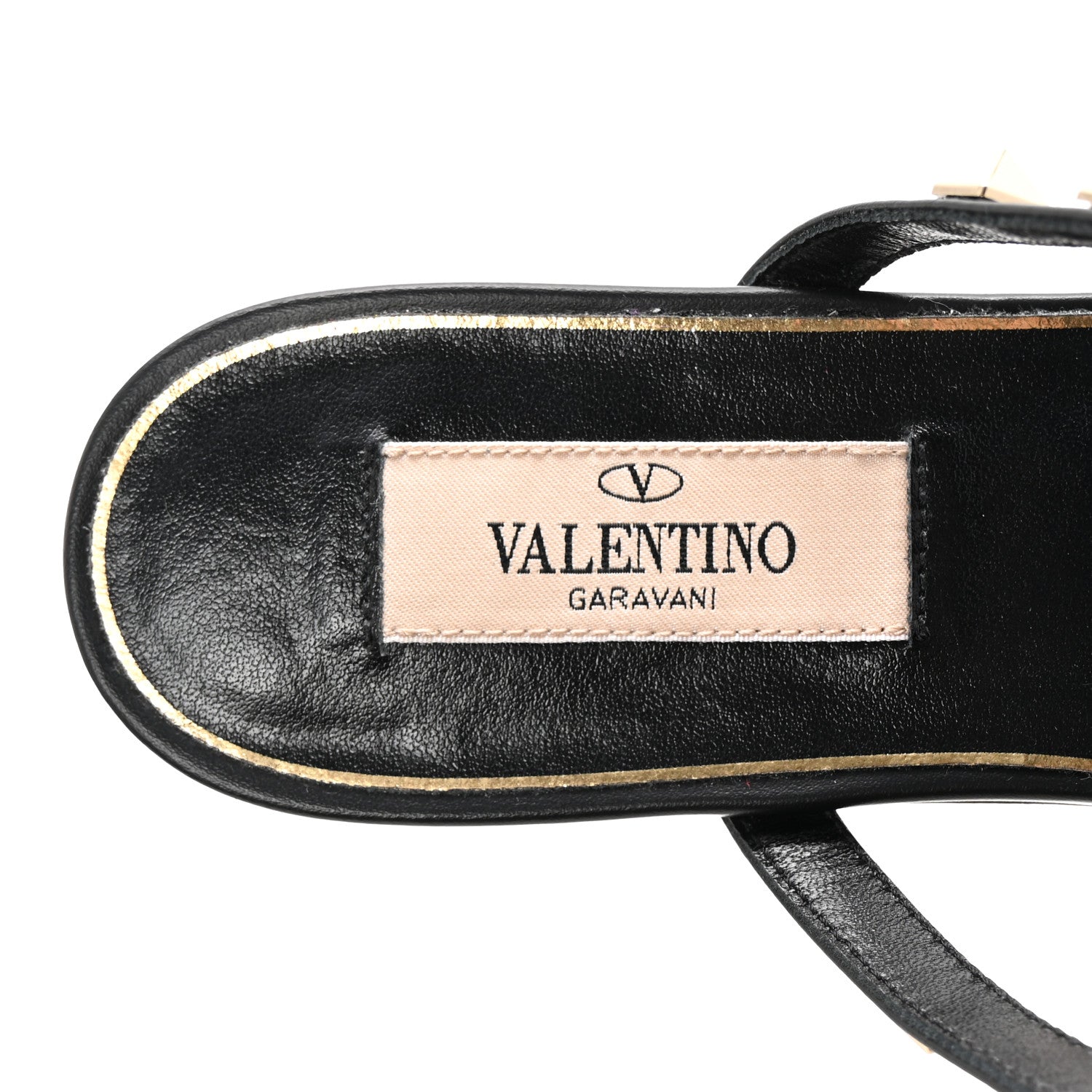 Valentino Garavani Calfskin Boudoir Rockstud Flat Cage Mules 36.5 Rose Cannelle Black 8 of 10