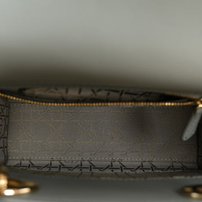 Christian Dior Lambskin Cannage Small My ABCDior Lady Dior Grey 5 of 10