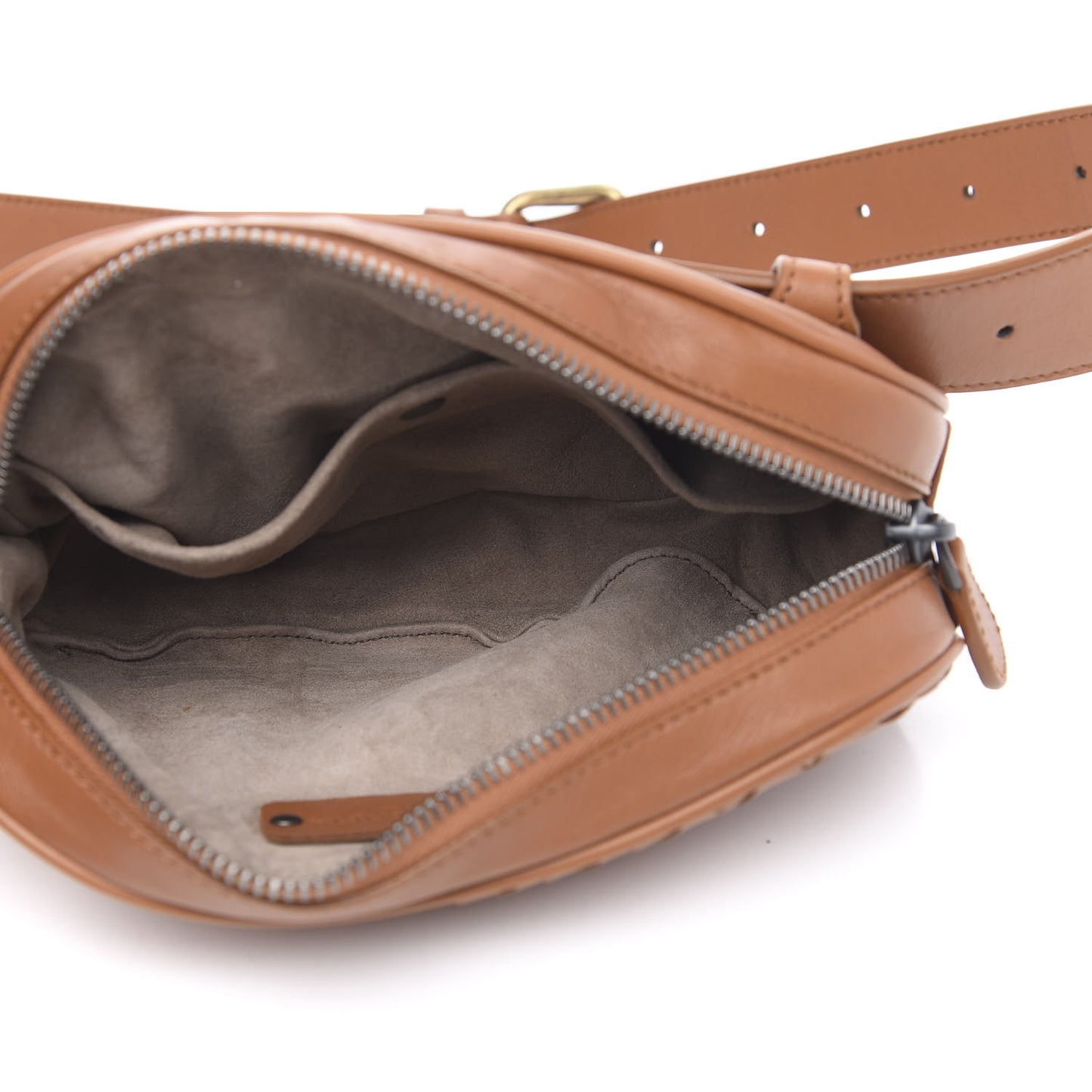 Nappa Intrecciato Belt Bag Noce