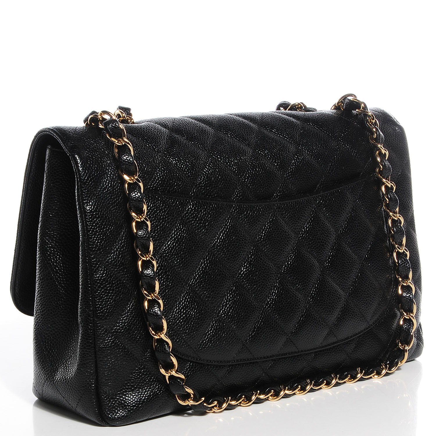 Chanel Caviar Jumbo Single Flap Black 3 of 8