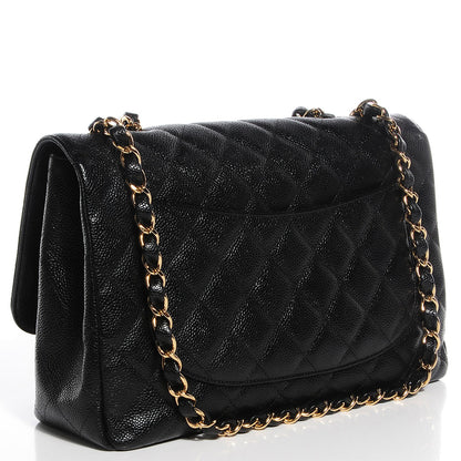 Chanel Caviar Jumbo Single Flap Black 3 of 8