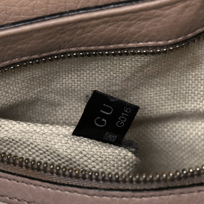 Gucci Pebbled Calfskin Medium Soho Flap Crossbody Camelia 7 of 12