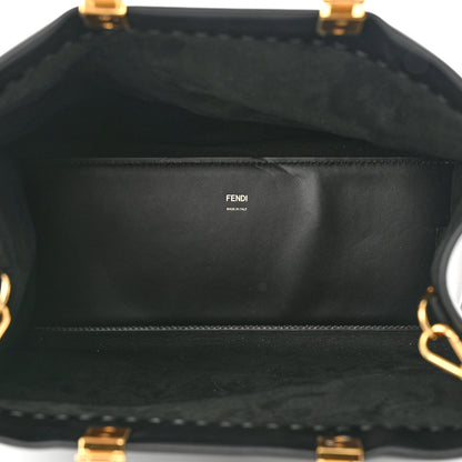 Fendi Vitello King Plexiglass Medium Fendi Sunshine Shopper Tote Black 5 of 11