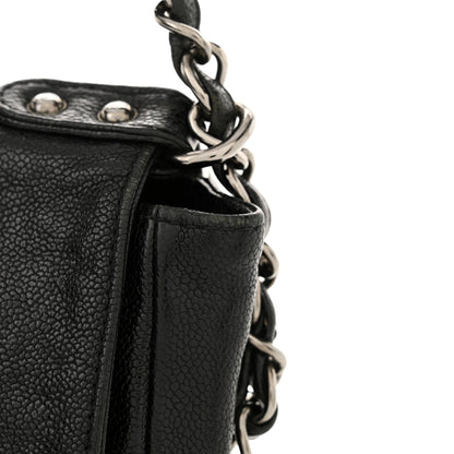 Chanel Glazed Caviar Small Pocket In The City Shoulder Bag Black 11 of 16