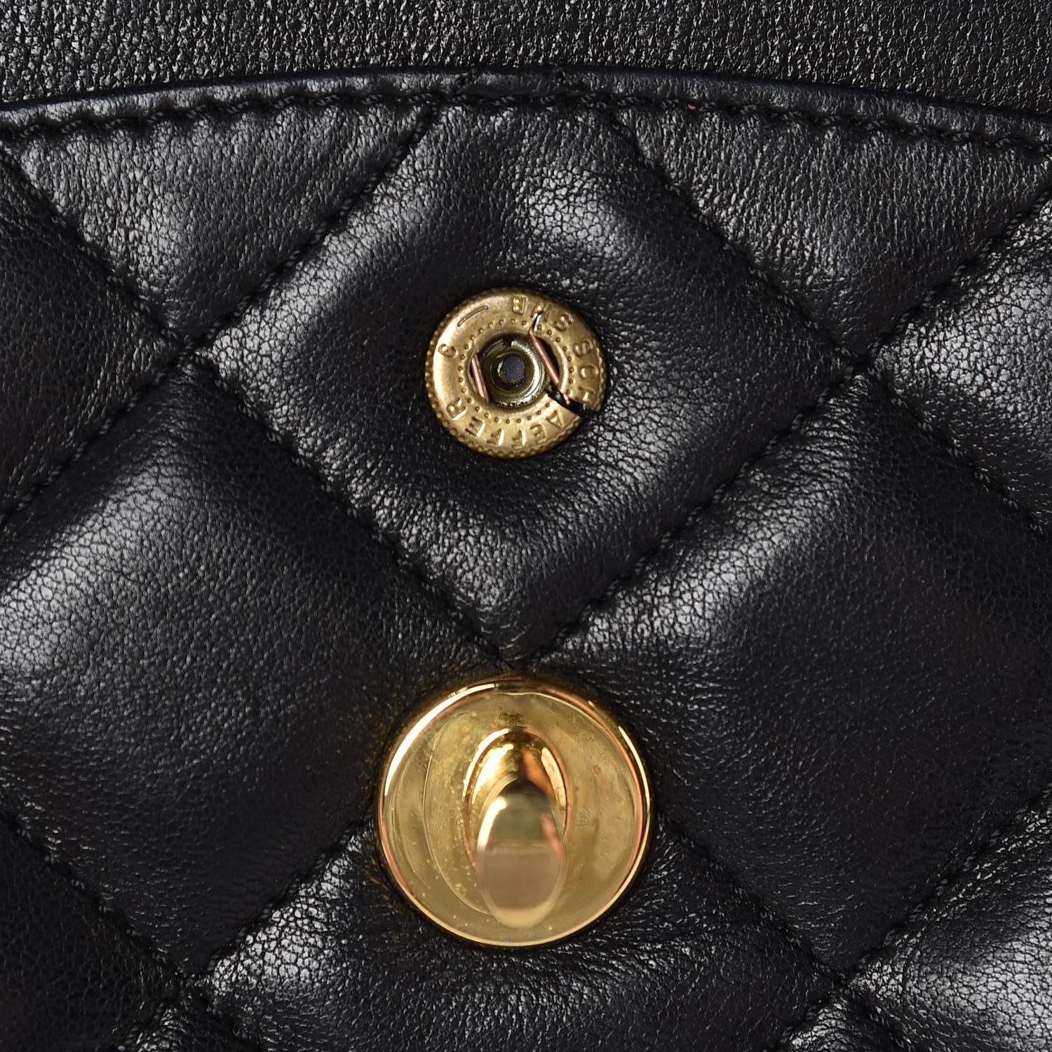 Chanel Lambskin Quilted Medium Double Flap Black 21 of 22