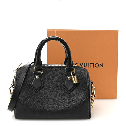 Louis Vuitton Empreinte Monogram Giant Speedy Bandouliere 20 Black 10 of 10