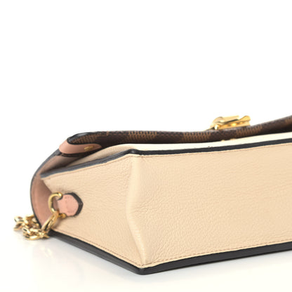 Louis Vuitton Damier Ebene Vavin Chain Wallet Creme 5 of 10