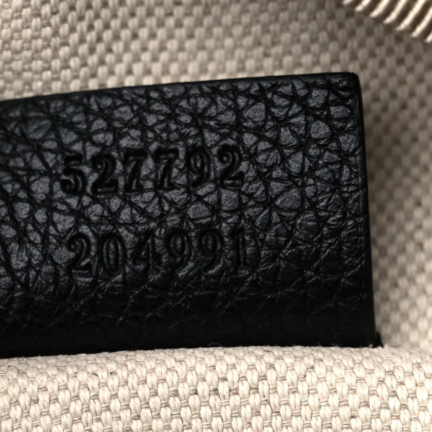 Grained Calfskin Small Logo Belt Bag Black