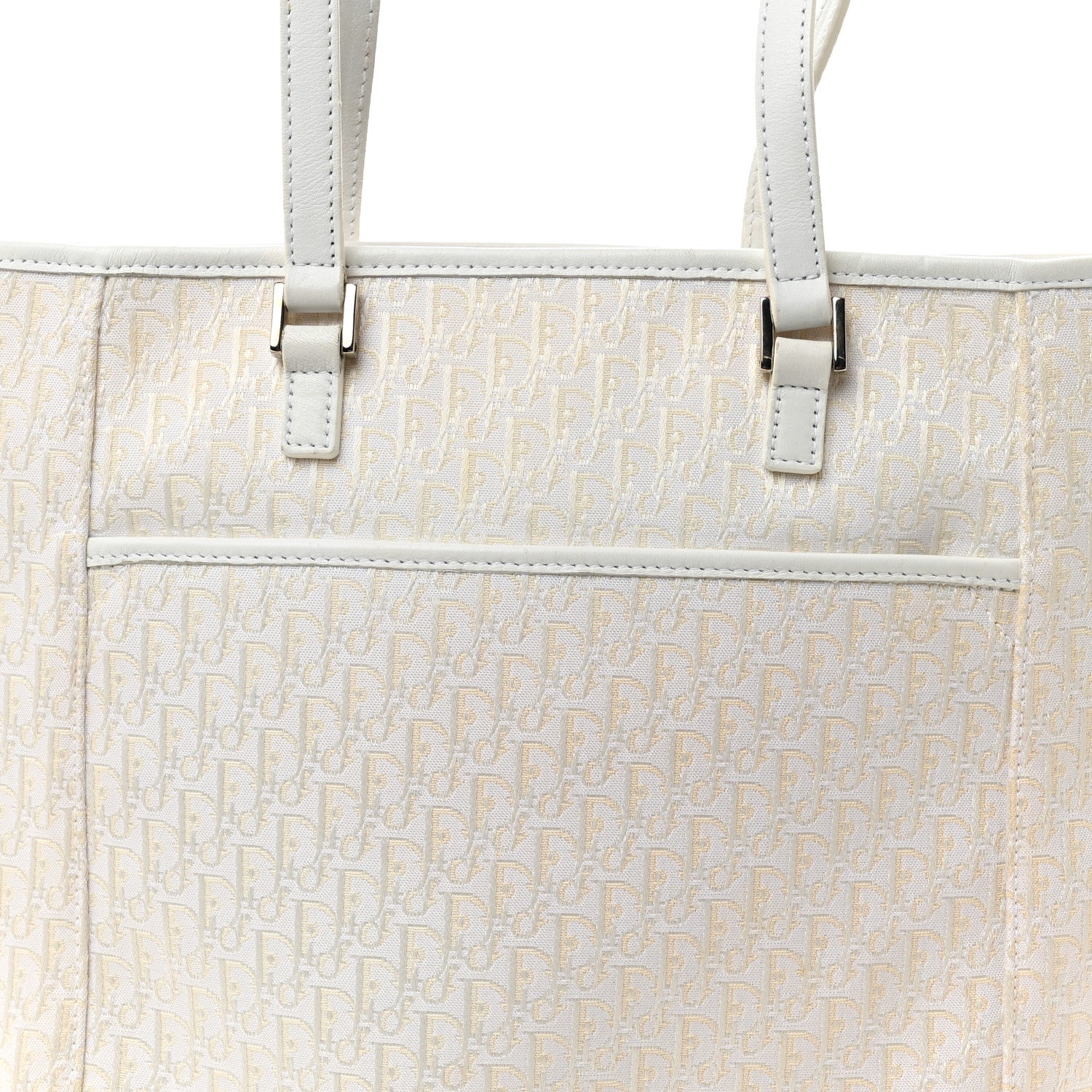 Christian Dior Monogram Tote White 8 of 12