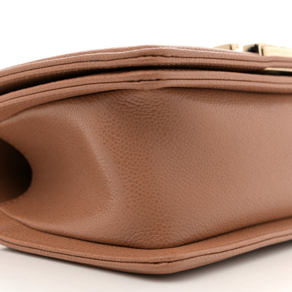 Chanel Caviar Quilted Small Boy Flap Brown 9 of 11