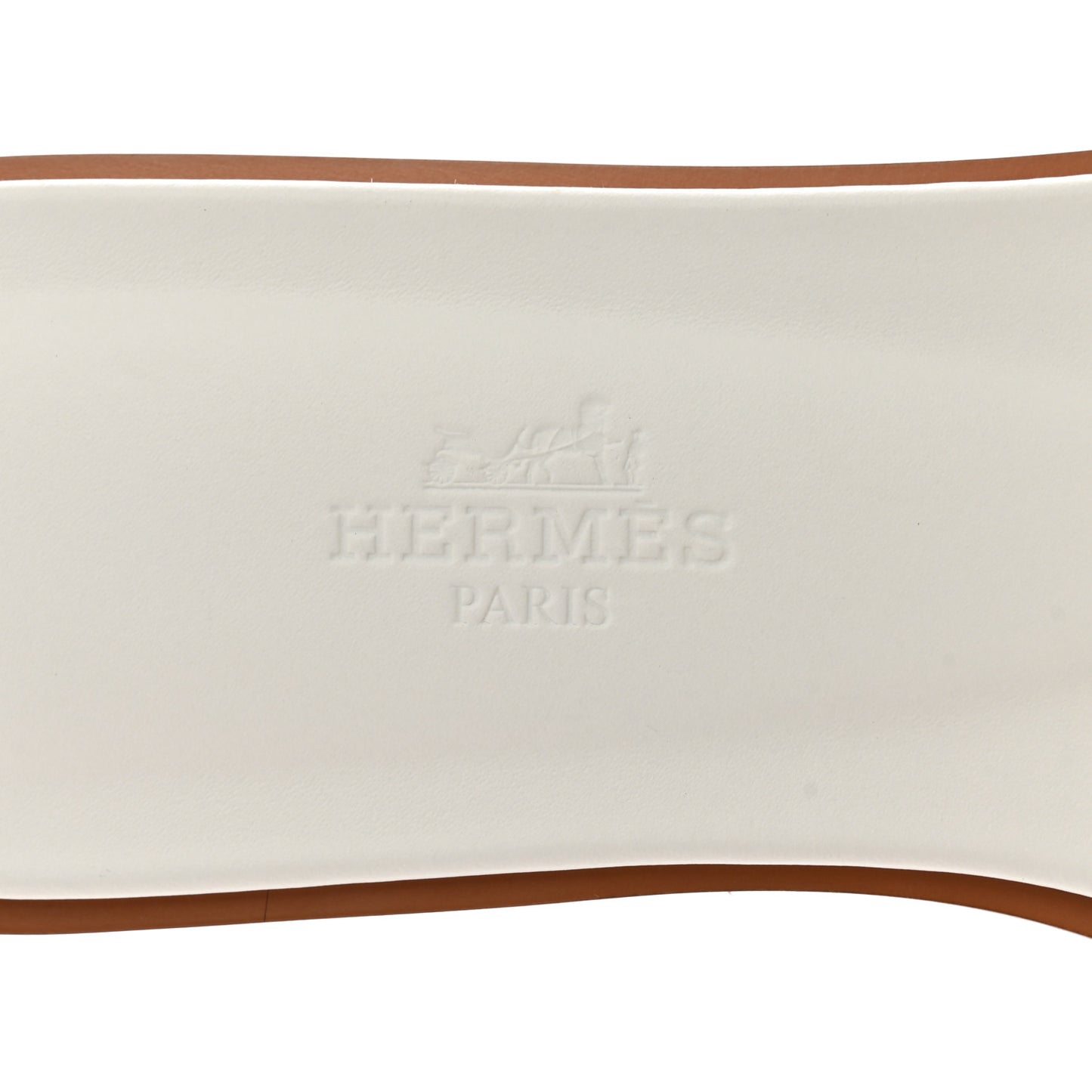 Box Calfskin Oran Sandals 35 White