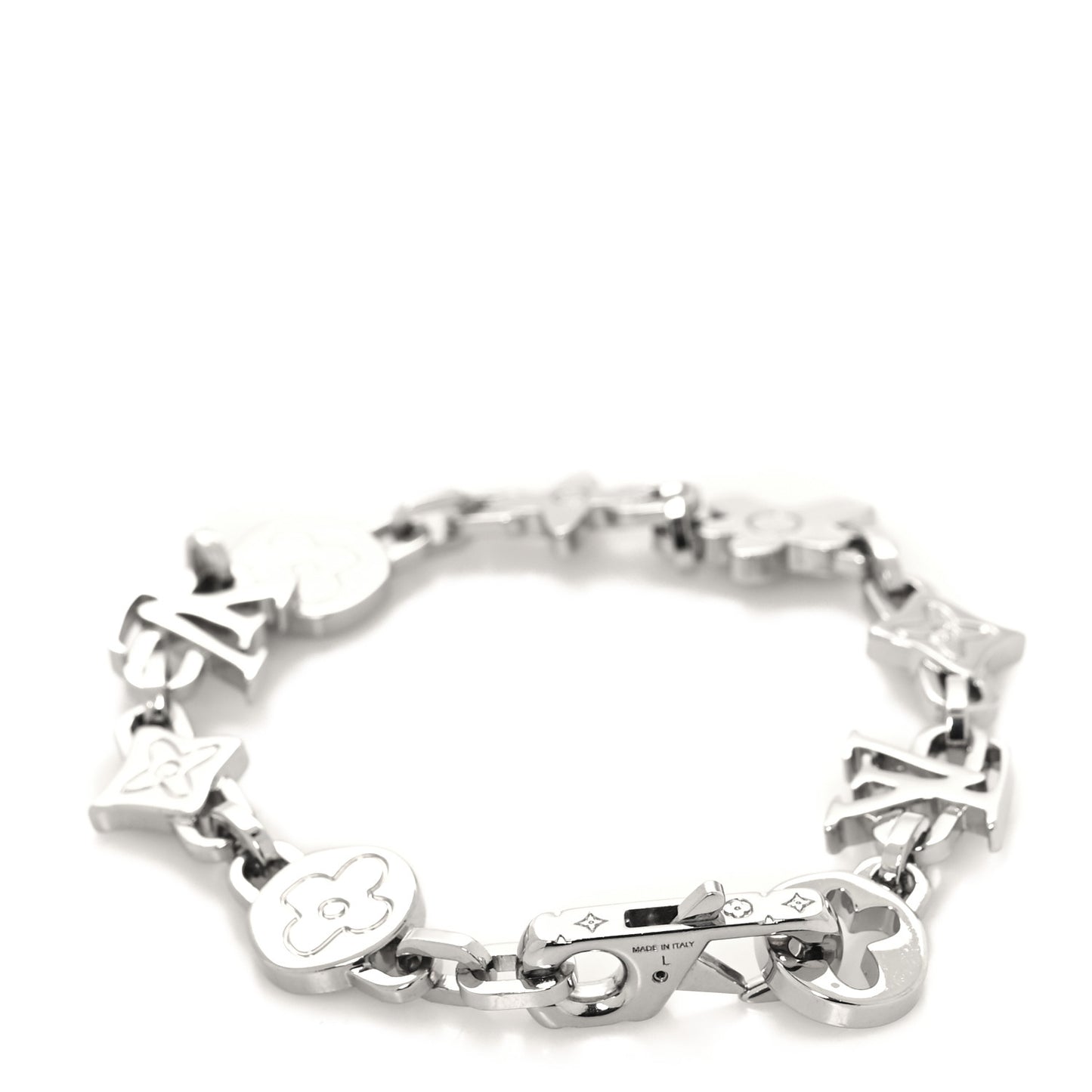 Monogram Craggy Bracelet L Silver