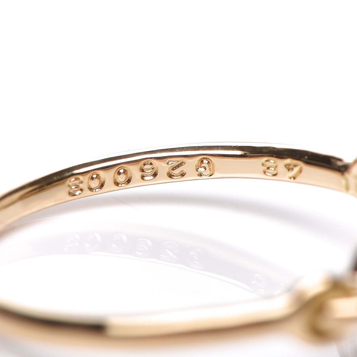 18K Yellow Gold Diamond Hindu Floral Ring 48 4.5