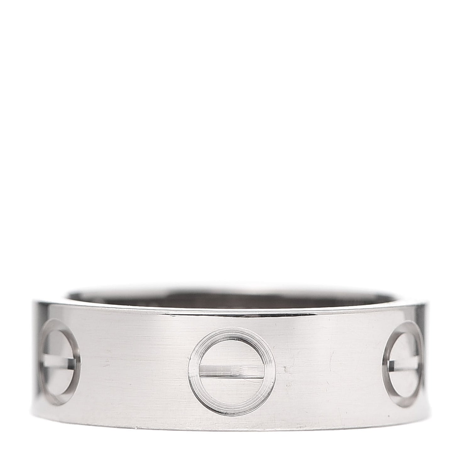 18K White Gold 5.5mm LOVE Ring 49 4.75