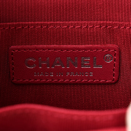 Chanel Aged Calfskin Quilted Small Gabrielle Bucket White Black 6 of 10