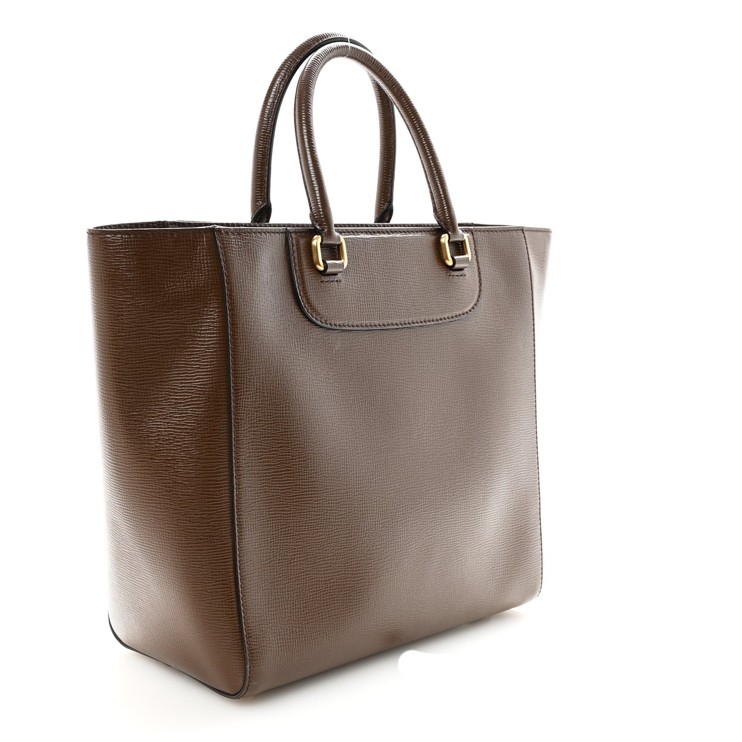 Vitello Stampa Shopping Tote Brown