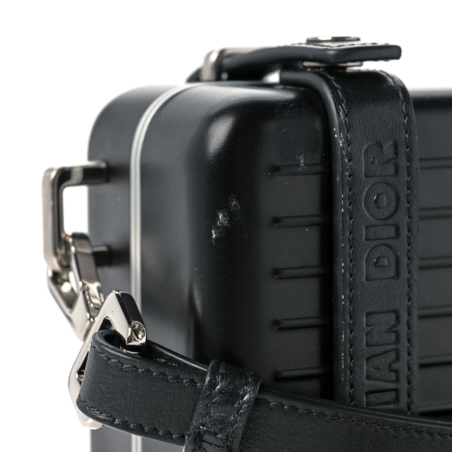 Christian Dior X RIMOWA Aluminum Personal Clutch On Strap Black 10 of 11