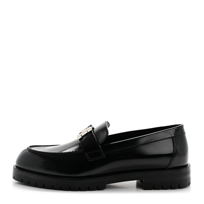 Hermes Calfskin Womens Faubourg Loafers 36 Black 1 of 8