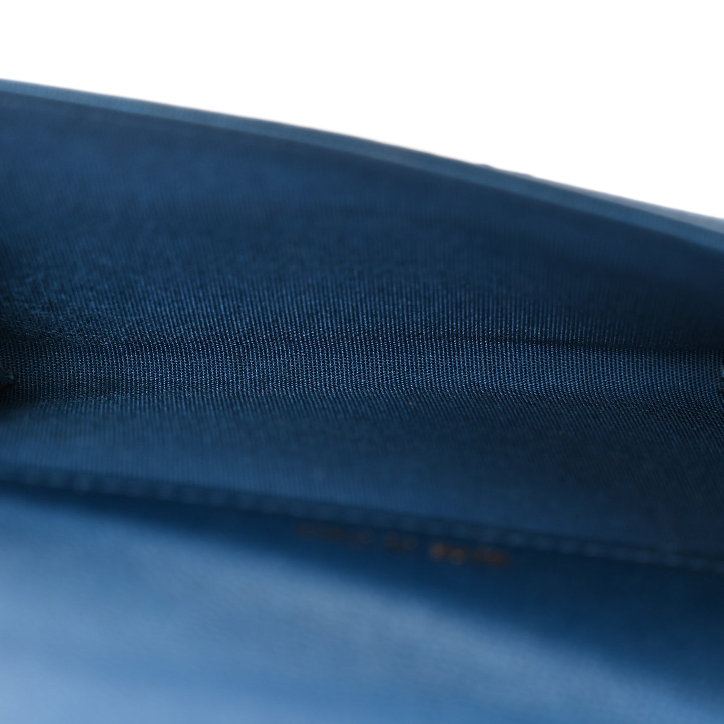Caviar Quilted Boy Flap Card Holder Blue