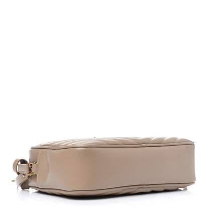 Saint Laurent Calfskin Matelasse Monogram Lou Camera Bag Dark Latte 3 of 7