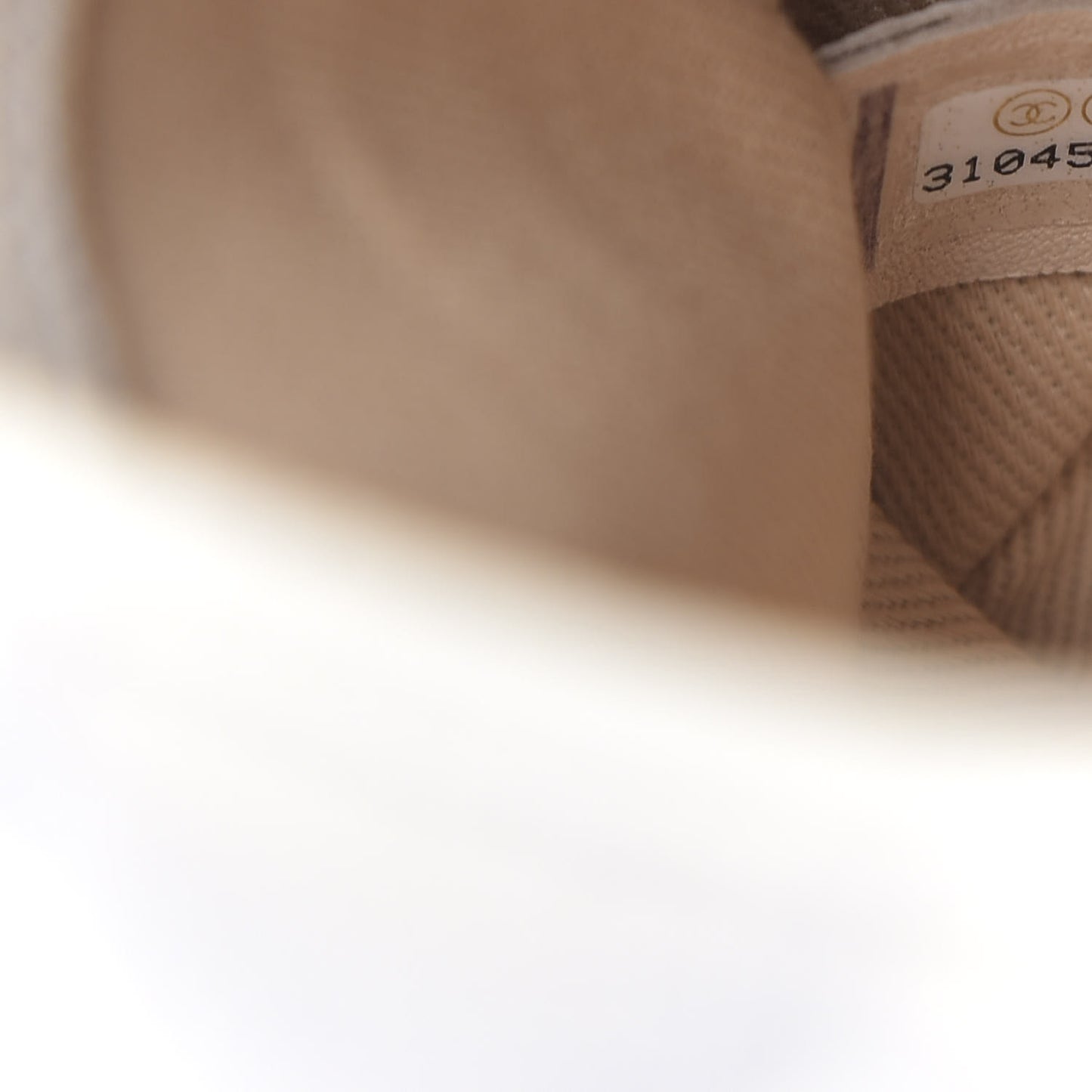 Iridescent Caviar Quilted Extra Mini Coco Handle Flap Ivory