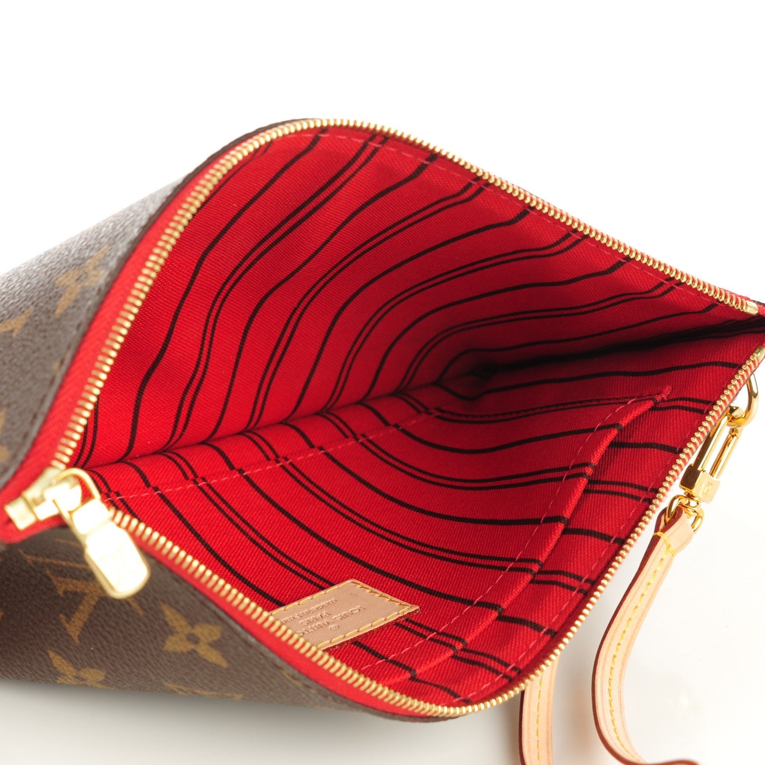 Louis Vuitton Monogram Neverfull MM GM Pochette Cherry 5 of 7