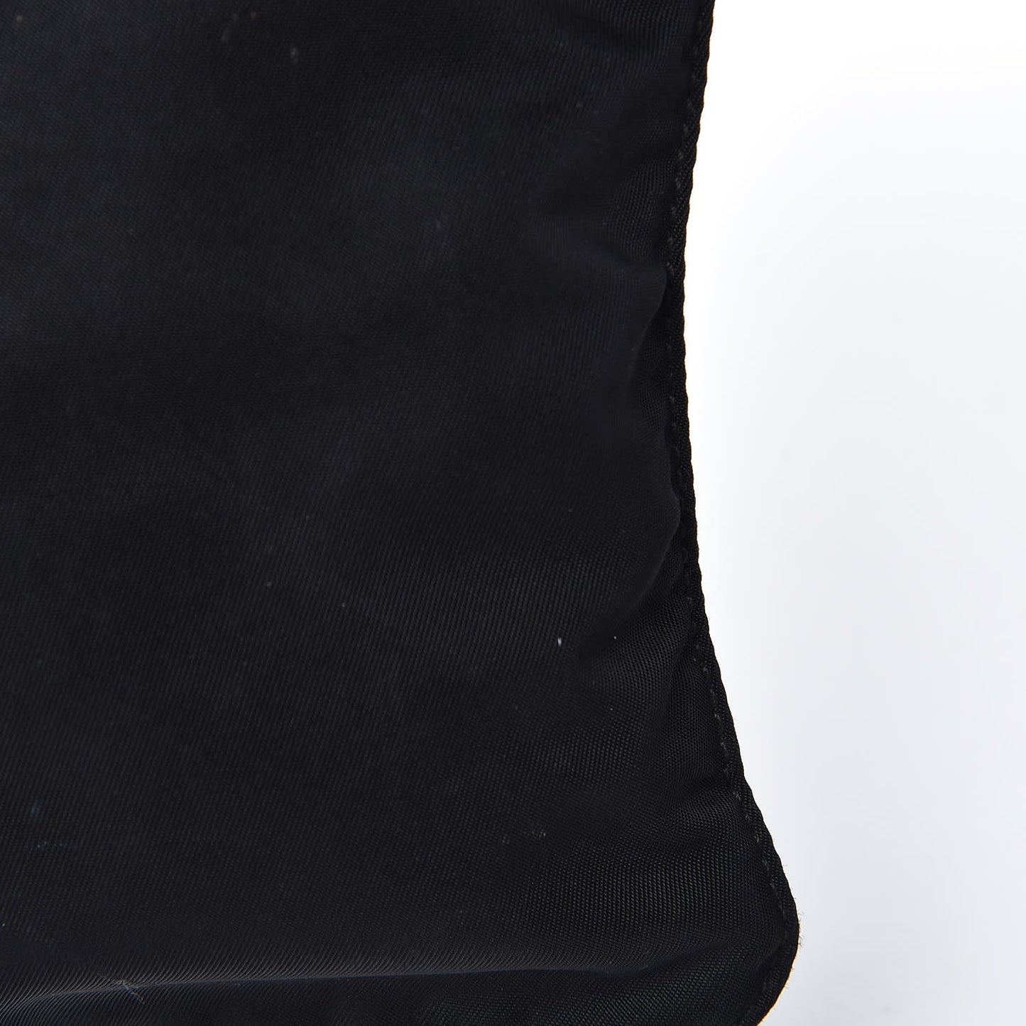 Nylon Small Flat Messenger Bag Black