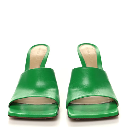 Bottega Veneta Lambskin Stretch Mule Sandals 38 Grass 2 of 9