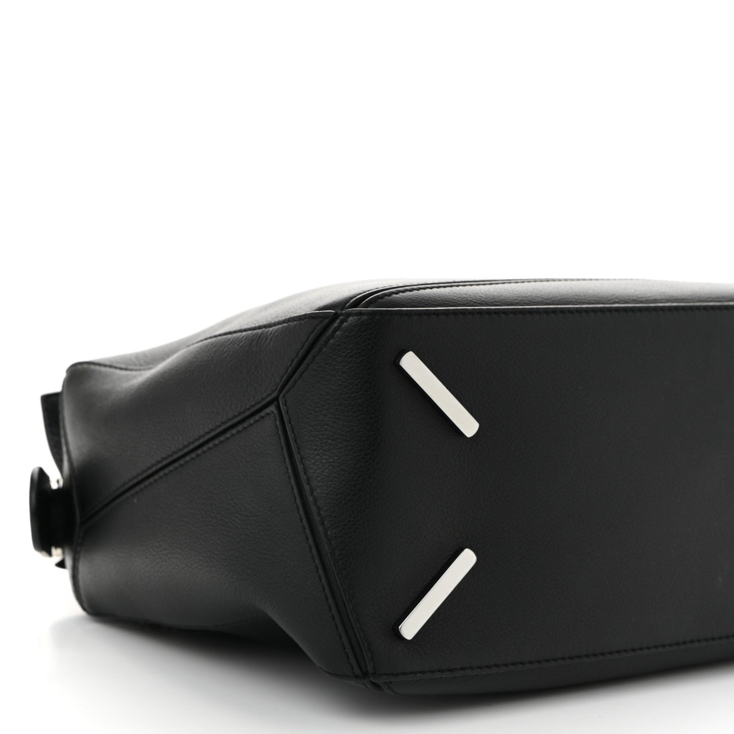 Calfskin Medium Puzzle Bag Black