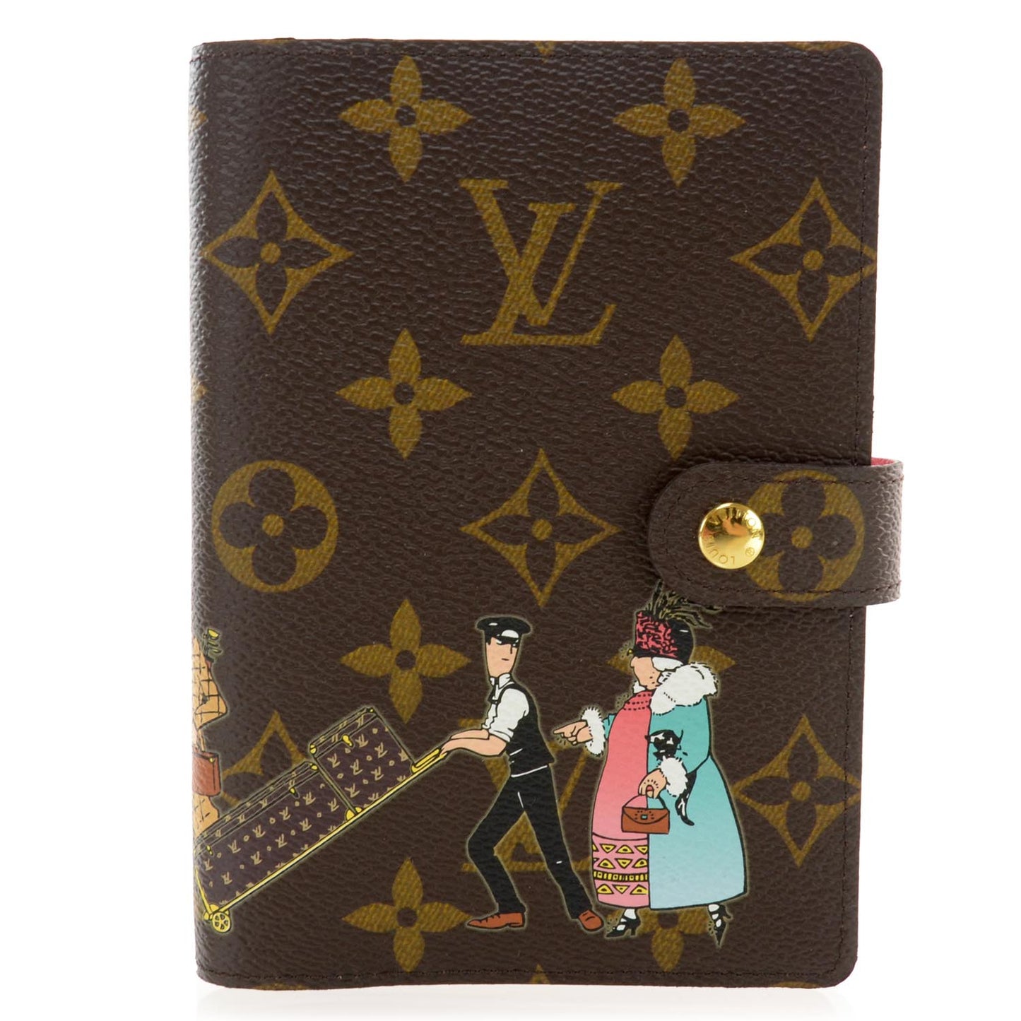 Monogram Illustre Small Ring Agenda Rose w Pen