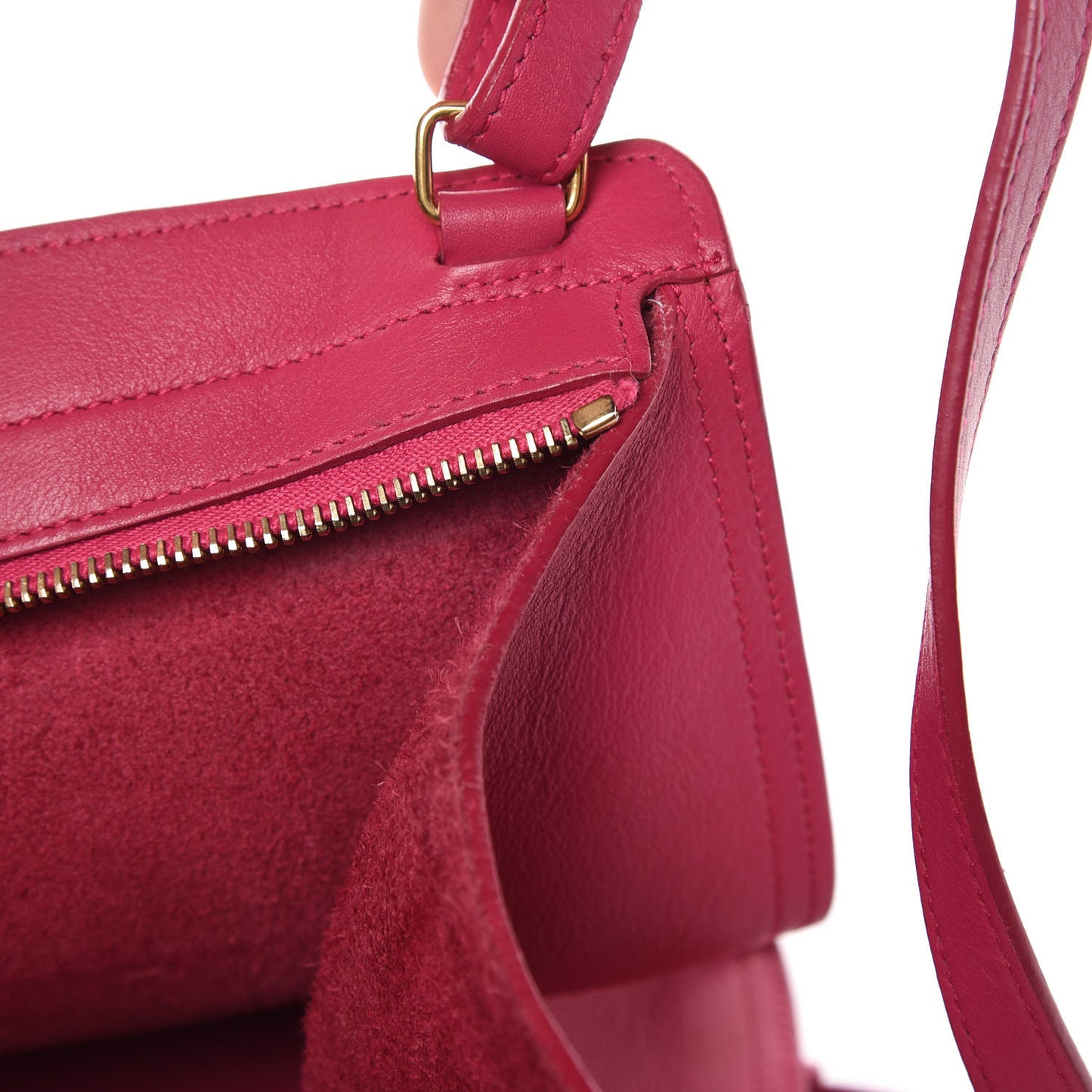 Calfskin Small Classic Y Cabas Fuchsia