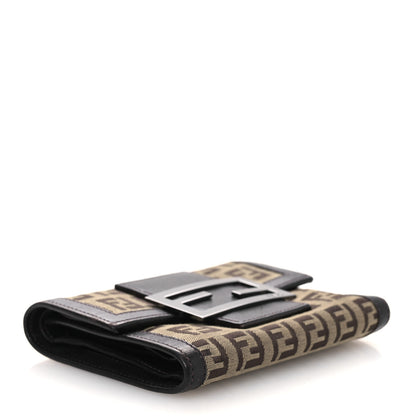 Fendi Zucchino Compact Wallet Tobacco 4 of 11