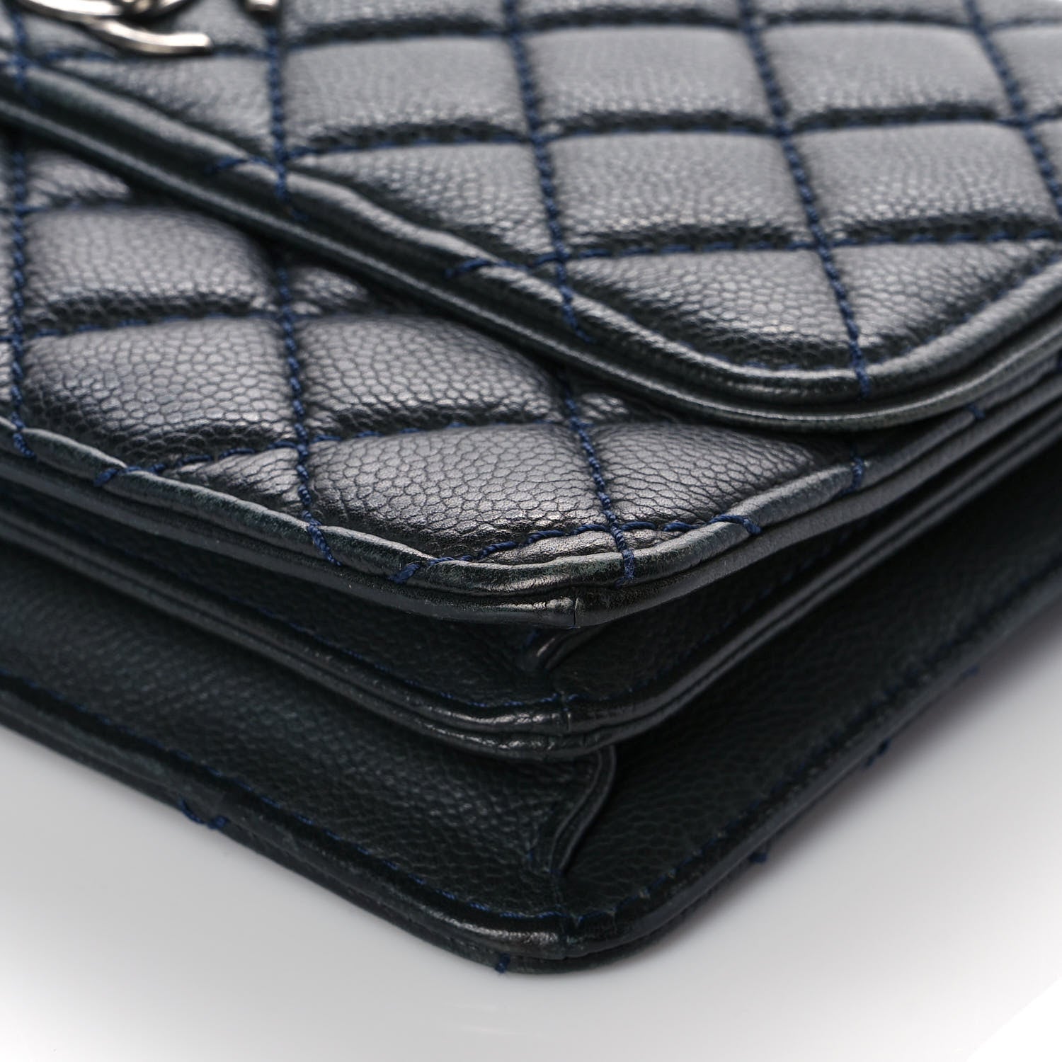 Chanel Caviar Quilted Flap With Chain Blue 5 of 11