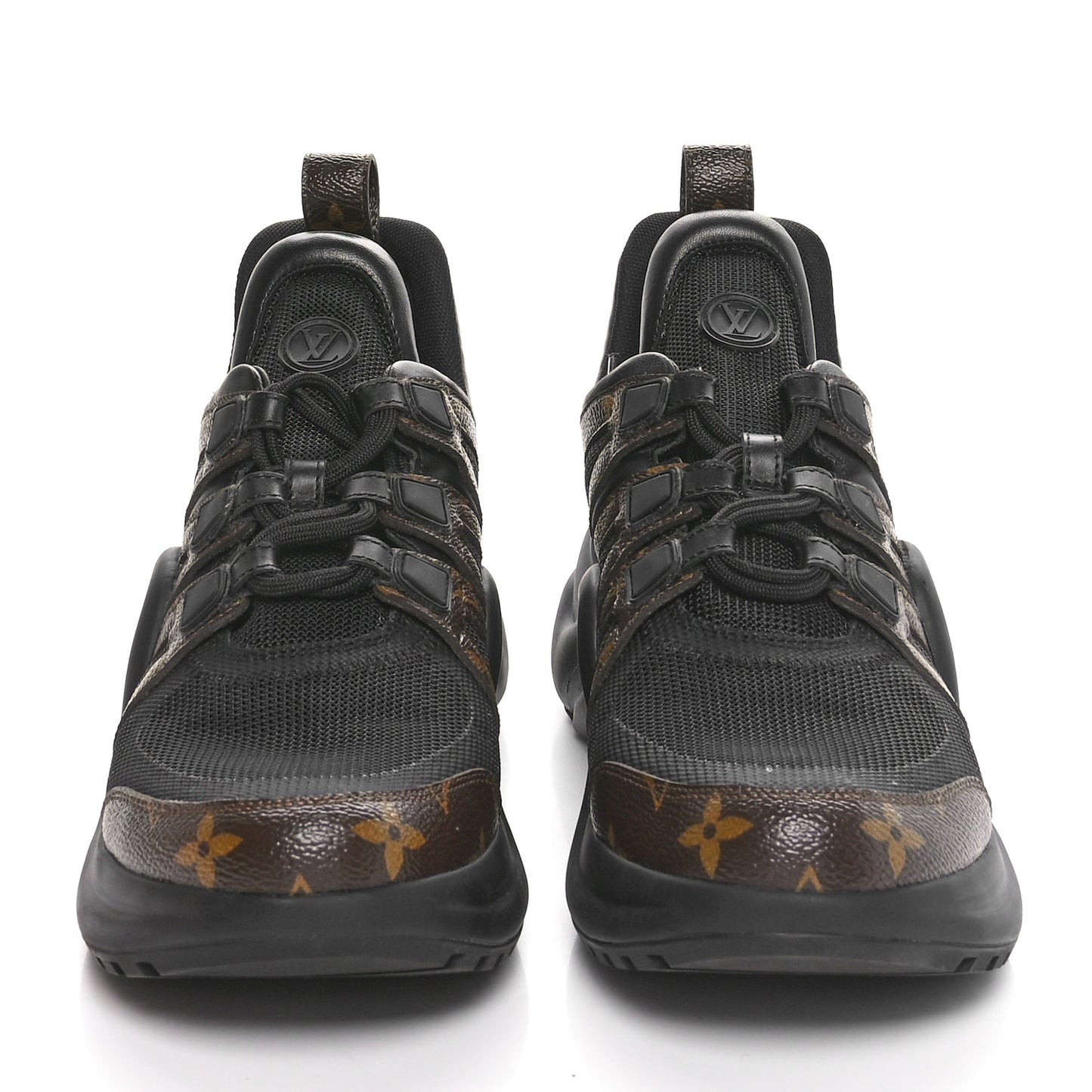 Calfskin Patent Monogram LV Archlight Sneakers 39.5 Black