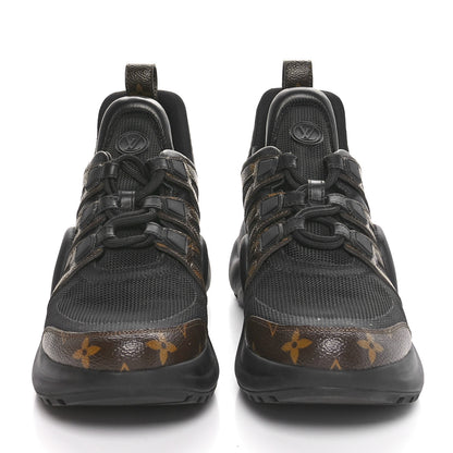 Louis Vuitton Calfskin Patent Monogram LV Archlight Sneakers 39.5 Black 3 of 9