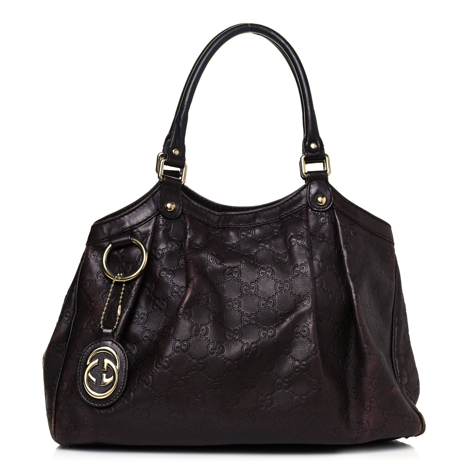 Gucci Guccissima Medium Sukey Tote Chocolate 1 of 17